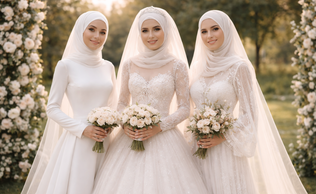 Robe musulmane minimaliste, princesse ou bohème