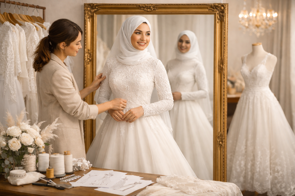 Essayage de robe de mariée Montpellier