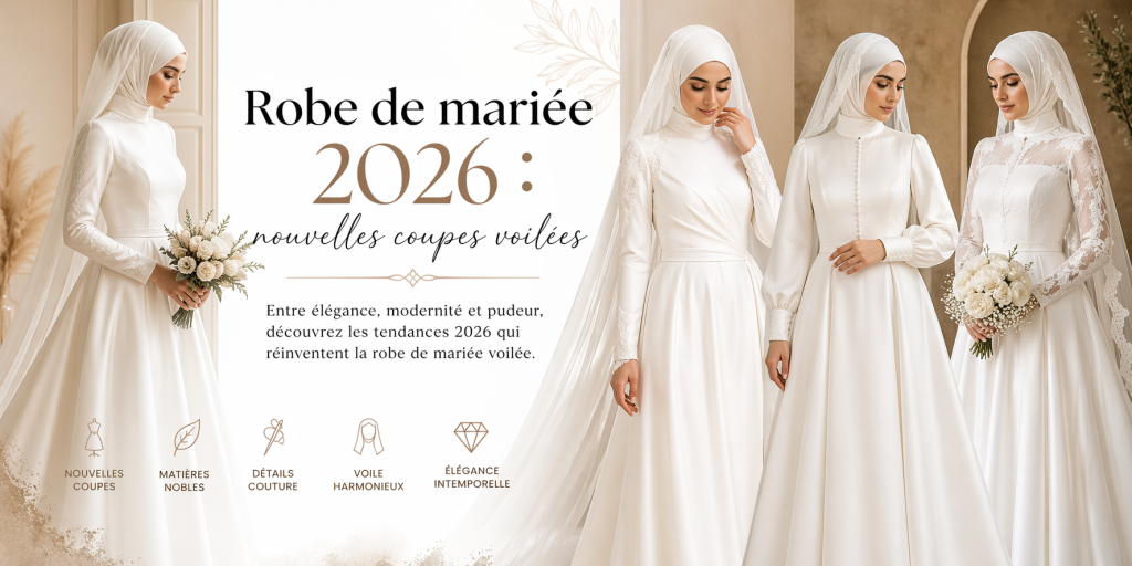 Tendances robes de mariée voilée 2026